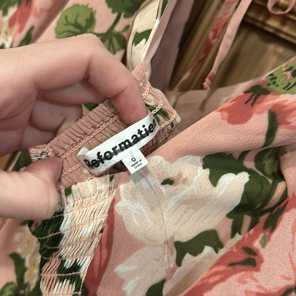 Reformation Pink Floral Maxi Dress - Picture 7 of 8